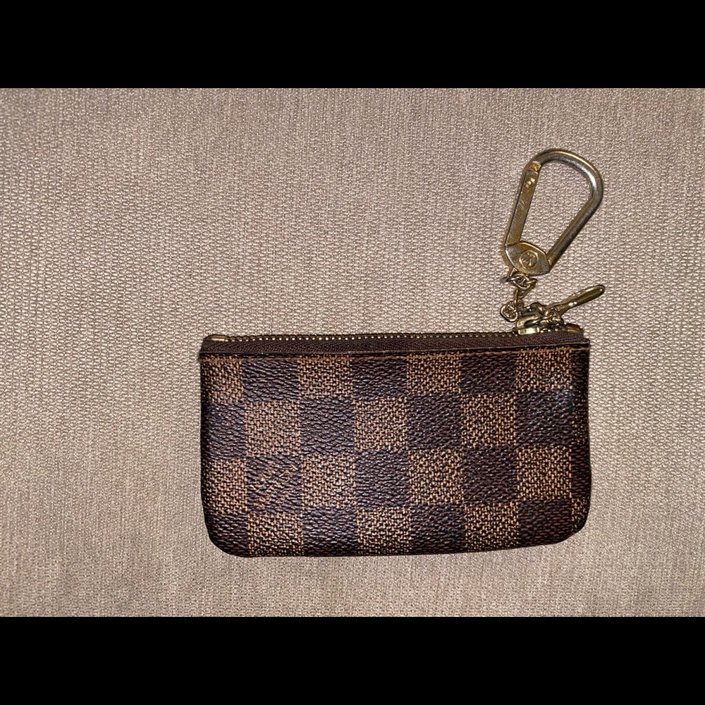 Louis Vuitton Damier Ebene Key Pouch.